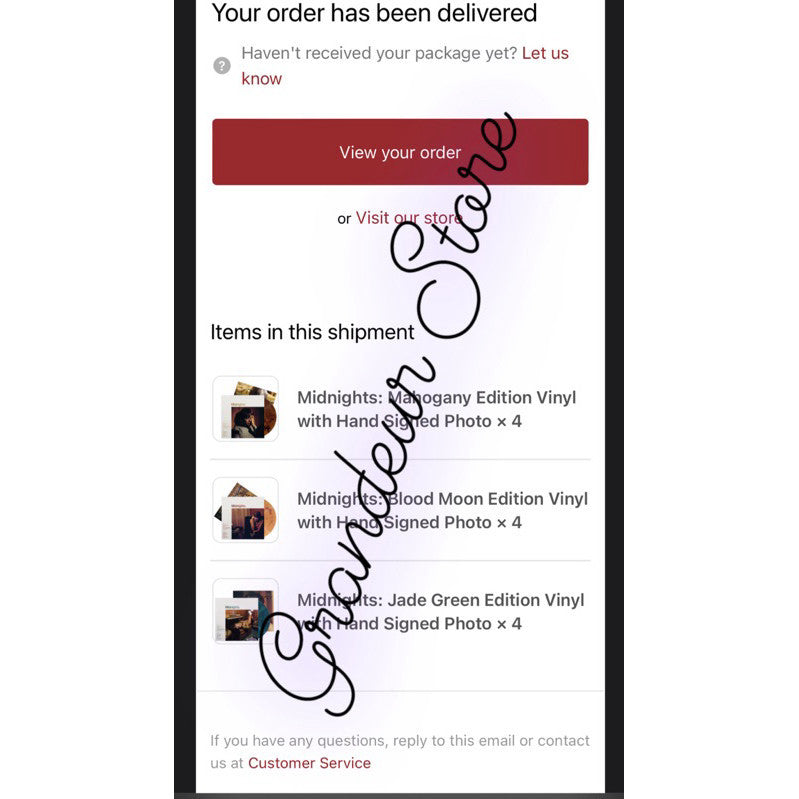 ORIG & IMPORTED Taylor Swift Midnights Vinyl with Hand Signed Photo from Taylor Swift USA