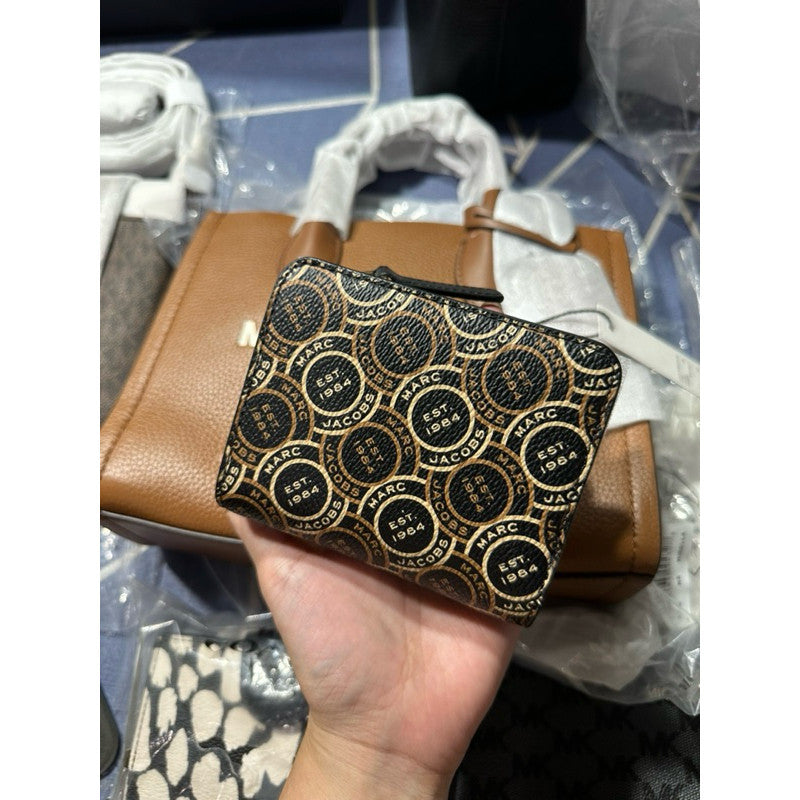 ORIG & IMPORTED MJ Logo Compact Bifold Wallet Black Multi
