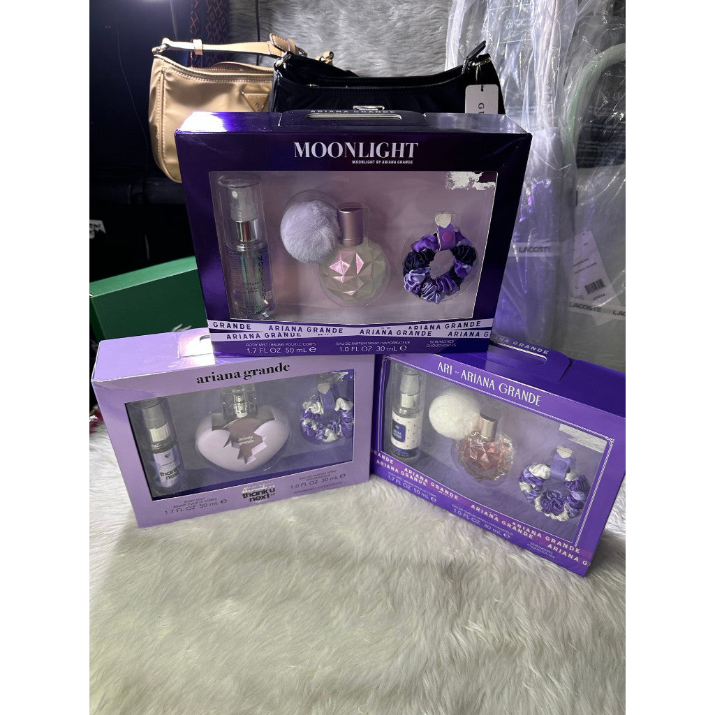 SALE! ❤️ ORIG & IMPORTED ARIANA GRANDE Thank u Next, Ari, Moonlight Cloud Perfume Mist Gift Set
