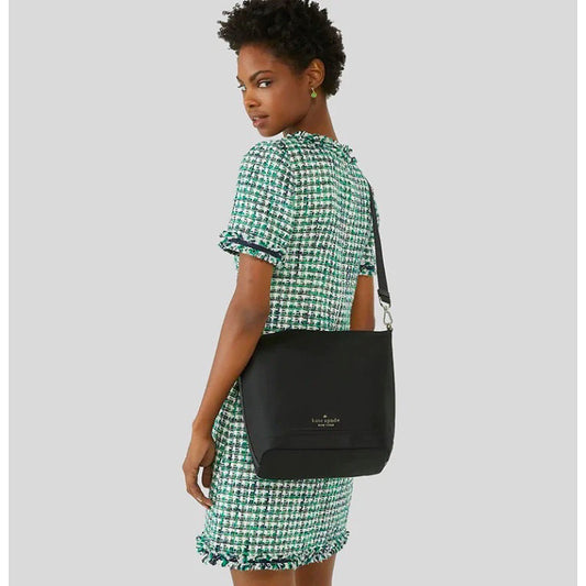 SALE!! ORIG & IMPORTED KS Chelsea Nylon Duffle Nylon Crossbody Black Bag