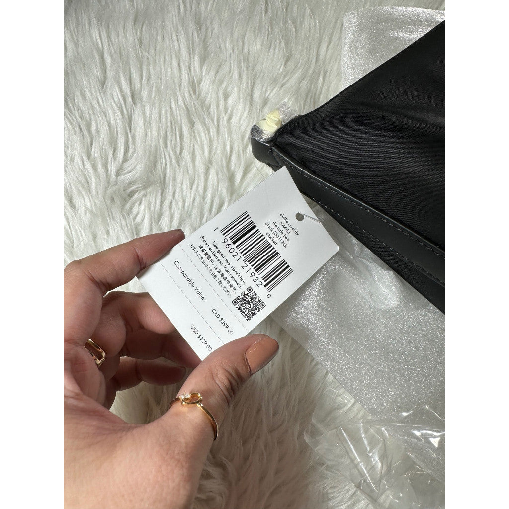 SALE!! ORIG & IMPORTED KS Chelsea Nylon Duffle Nylon Crossbody Black Bag
