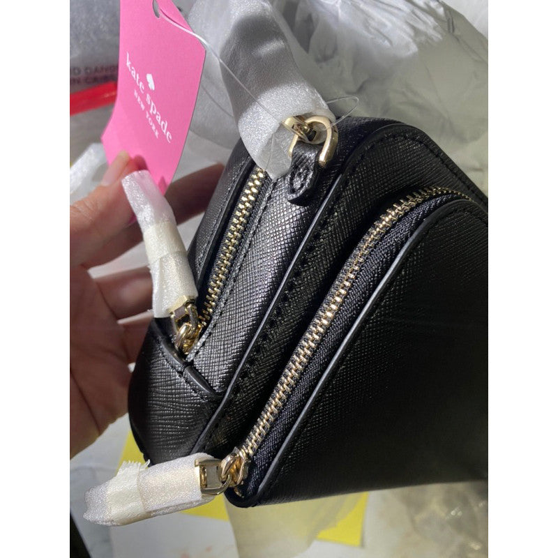 SALE! ❤️  KS Staci Dual Zip-Around Crossbody Small Bag in Black