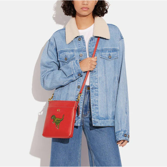 SALE! ❤️  CCH RETAIL Rexy Kitt Pebbled Leather Crossbody Bag Red