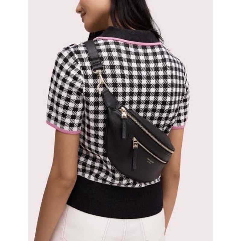 KS Leila Black Belt Bag