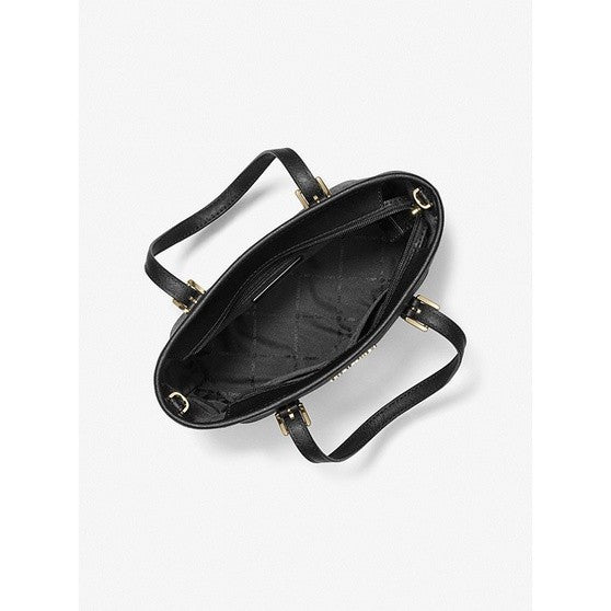 SALE!  MK Jet Set Travel Extra-Small Logo Top-Zip Tote Bag BLACK