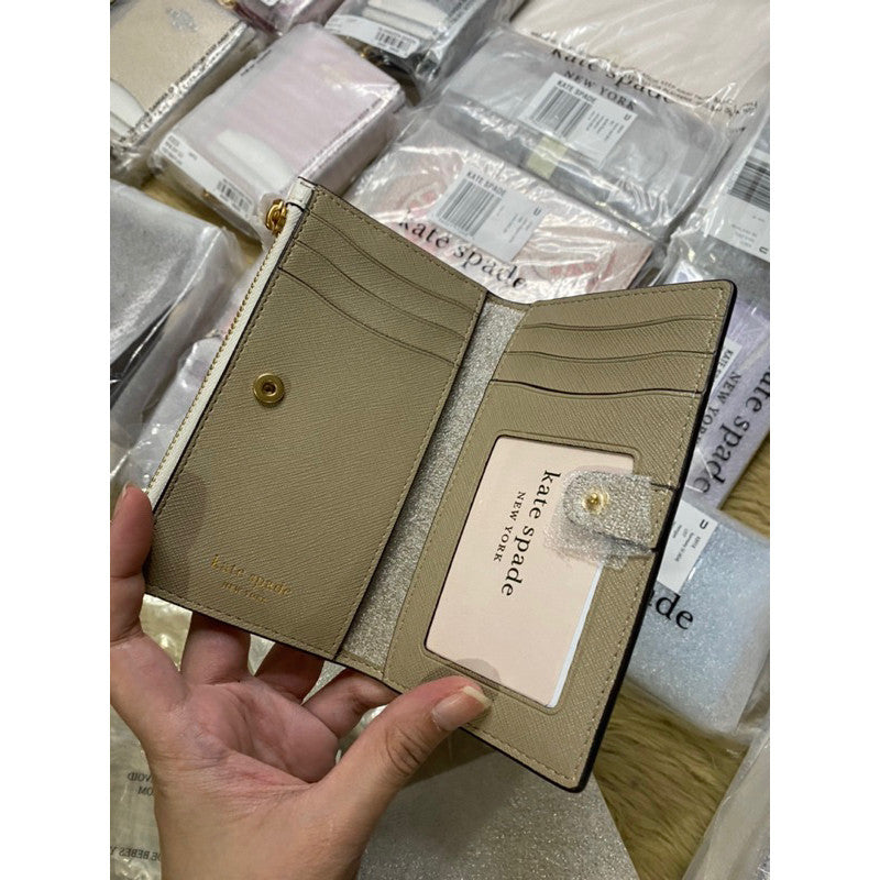 ORIG & IMPORTED KS Morgan Small Slim Bifold Wallet in Blue and White
