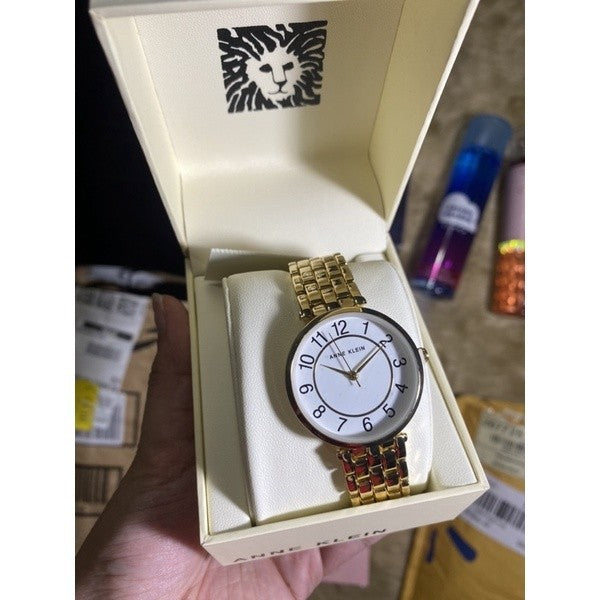 AK Klein Women's Easy to Read Bracelet Watch AK/3662WTGB