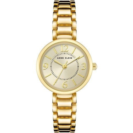 AK Klein Women's Japanese Quartz Dress Watch with Metal Strap, Gold Model: AK/3784CHGB