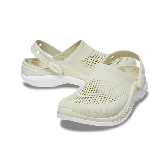 ORIG & IMPORTED Crocs Literide 360 Clog Shoes in Bone Beige White