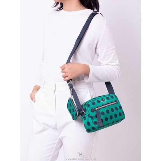 SALE! ❤️  KS chelsea delightful dot camera bag nylon green