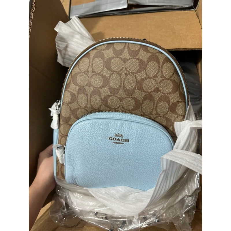 AUTHENTIC ORIGINAL COACH Court Backpack In Signature Canvas Bag in KHA Grandeur Store