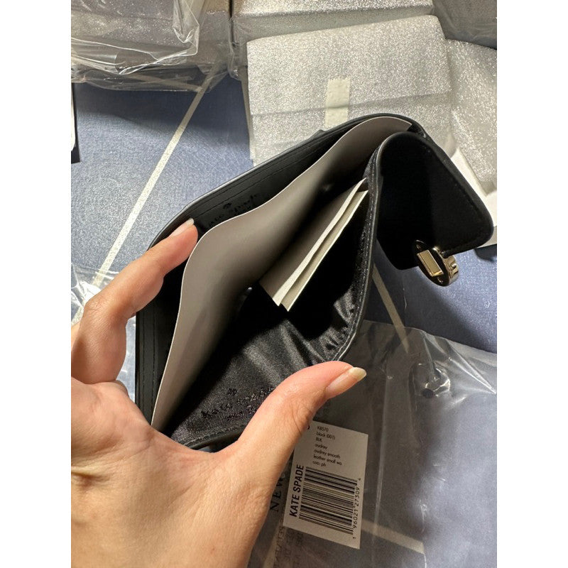 ORIG & IMPORTED KS Audrey Trifold Small Wallet in Black