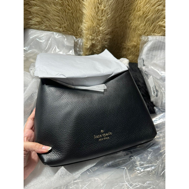 SALE! ORIG & IMPORTED KS Zippy Convertible Crossbody Bag with Chain Shoulder Bag BLACK