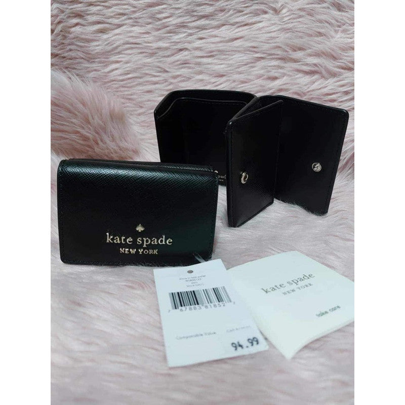ORIG & IMPORTED KS Staci Micro TriFold Small Black / Blue /Pink Wallet