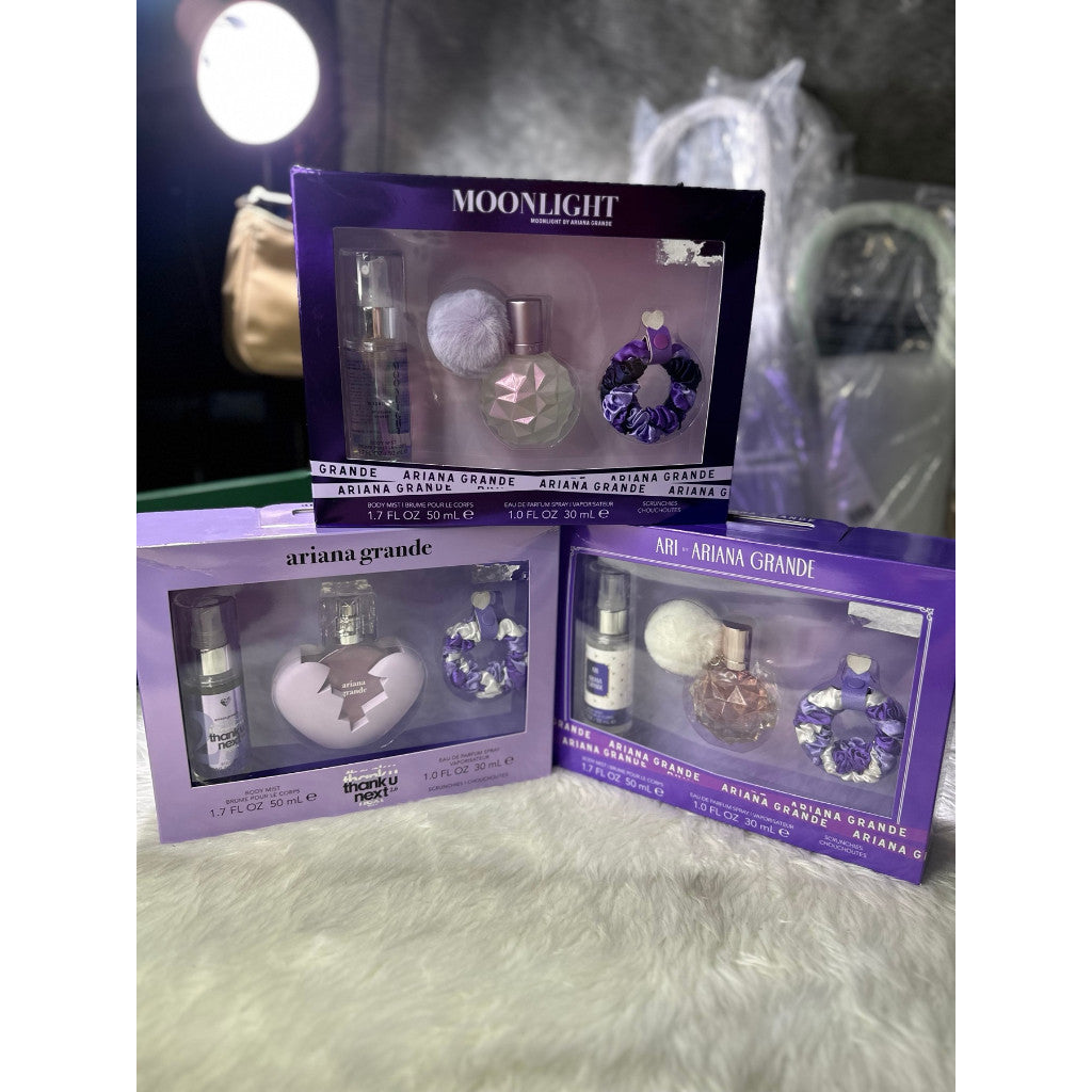 SALE! ❤️ ORIG & IMPORTED ARIANA GRANDE Thank u Next, Ari, Moonlight Cloud Perfume Mist Gift Set