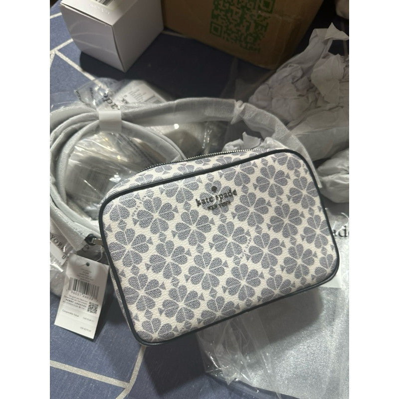 ORIG & IMPORTED KS Signature Spade Flower Mini Camera Bag Navy