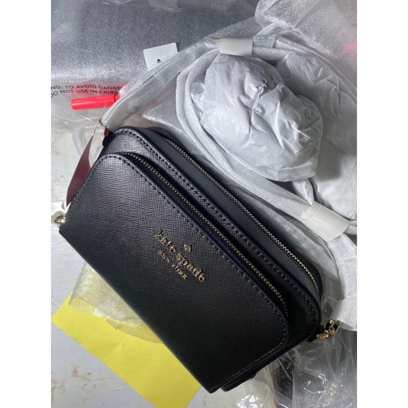 SALE! ❤️  KS Staci Dual Zip-Around Crossbody Small Bag in Black