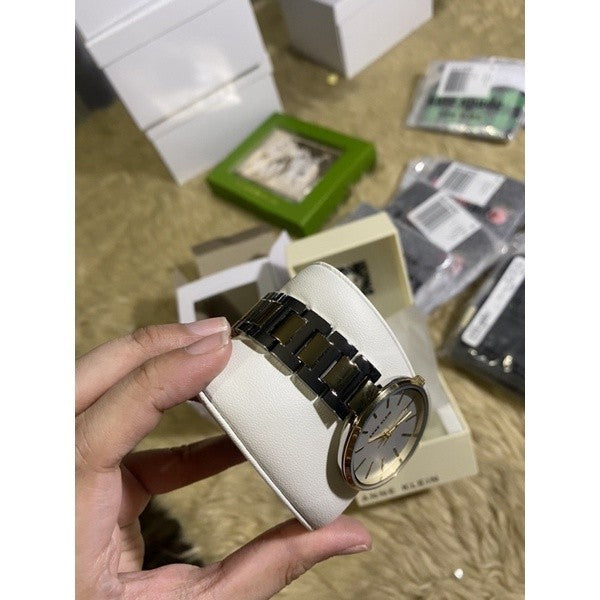 AK Klein Women's AK/2787SVTT Two-Tone Bracelet Watch