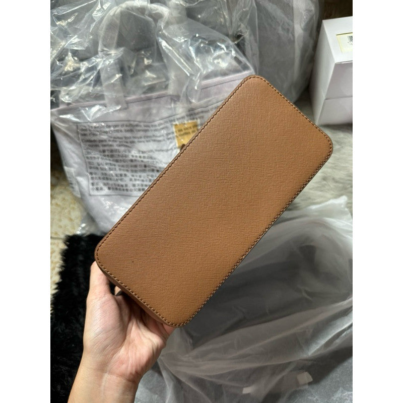 SALE!  MK Jet Set Travel Extra-Small Saffiano Leather Top-Zip Tote Bag Brown