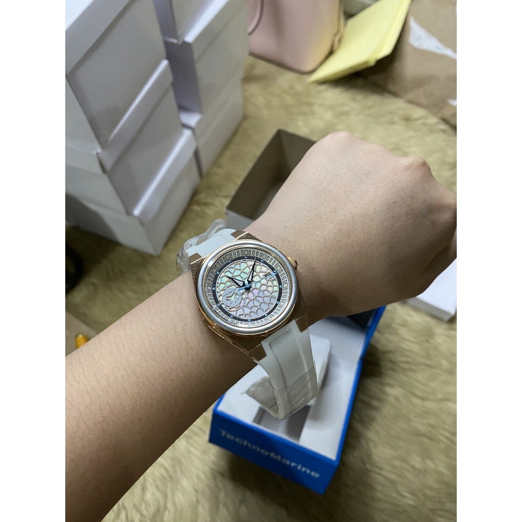 ORIG & IMPORTED TechnoMarine Technocell Easycell Women's Watch w/ Mother of Pearl (TM-318083)