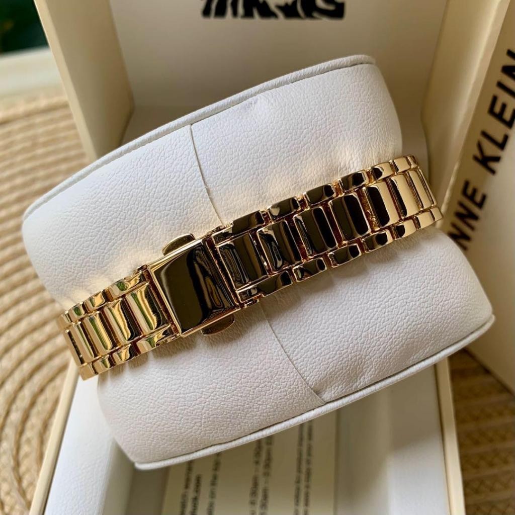 AK Klein Women's Japanese Quartz Dress Watch with Metal Strap, Gold Model: AK/3784CHGB