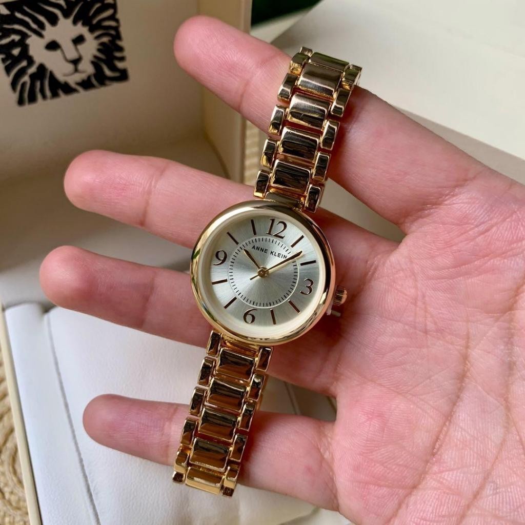 AK Klein Women's Japanese Quartz Dress Watch with Metal Strap, Gold Model: AK/3784CHGB