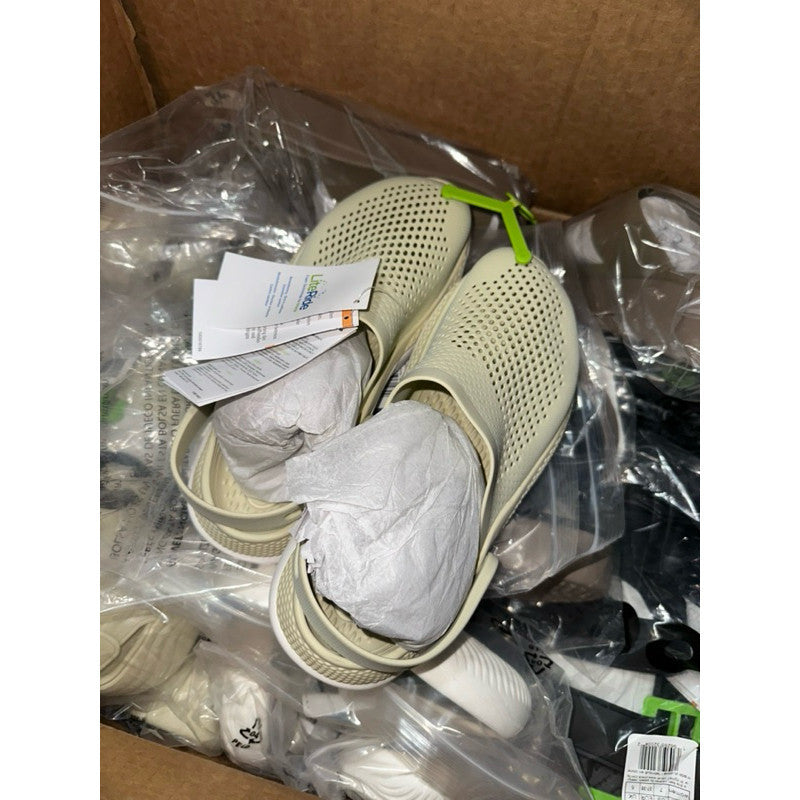 ORIG & IMPORTED Crocs Literide 360 Clog Shoes in Bone Beige White