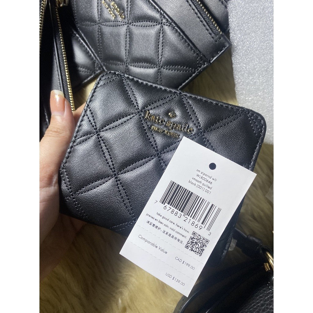 ORIG & IMPORTED KS Natalia Small Zip Around Wallet Black