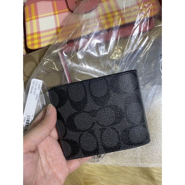 ORIG & IMPORTED CCH Id Billfold Wallet In Signature Canvas for Men