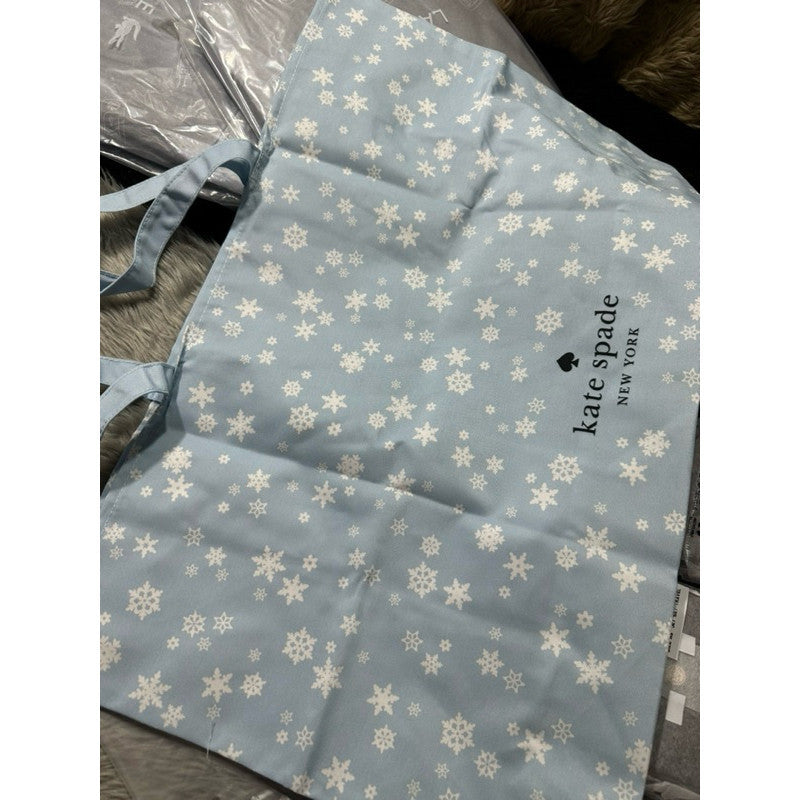 ORIG & IMPORTED KS Snowflake Blue Shopper Tote Large Canvas Blue