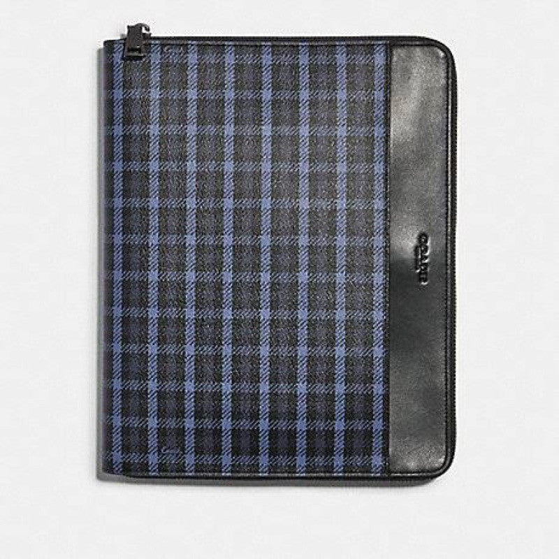 ORIG & IMPORTED CCH TECH CASE ORGANIZER IPAD SLEEVE WITH TINY CLASSIC PLAID PRINT