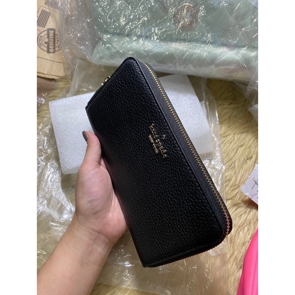 SALE! ❤️ ORIG & IMPORTED KS Leila Large Continental Long Wallet Black