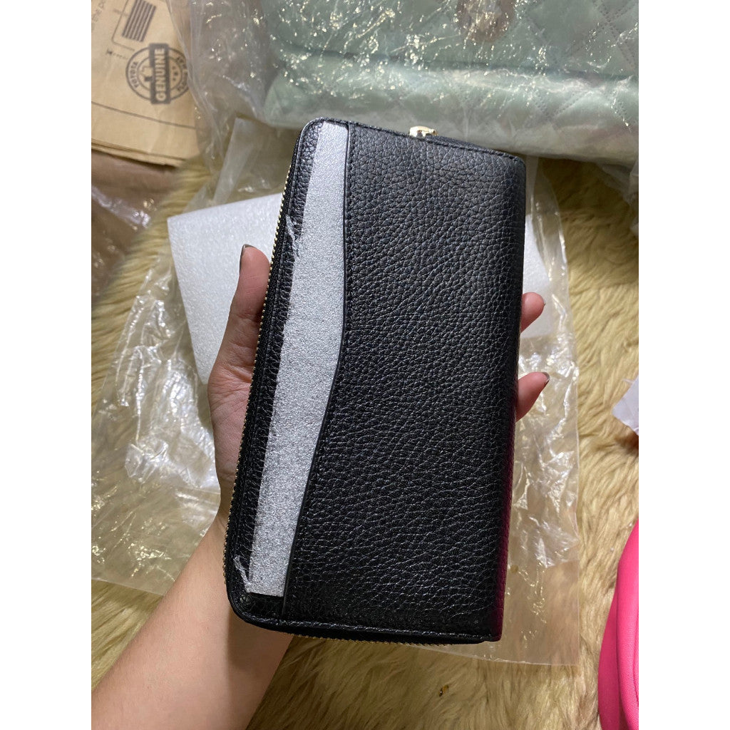 SALE! ❤️ ORIG & IMPORTED KS Leila Large Continental Long Wallet Black