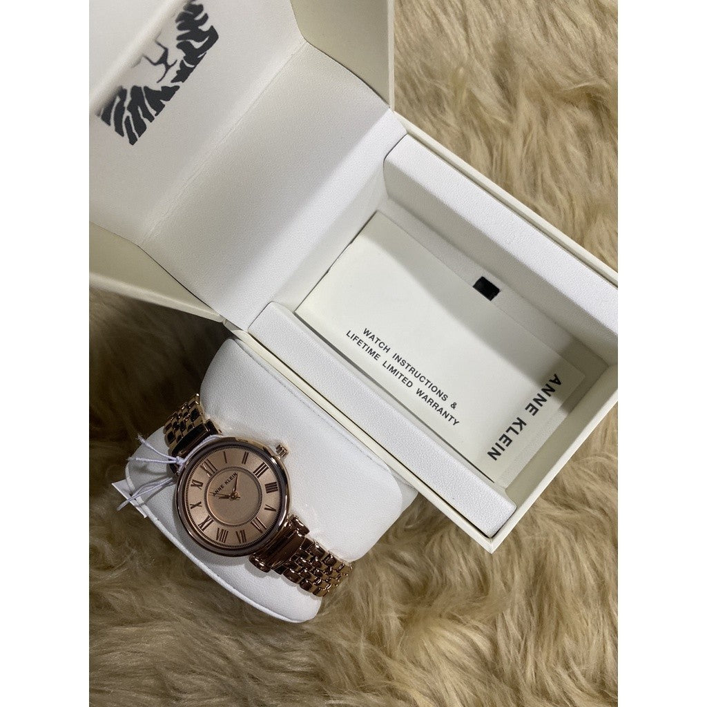 AK Klein Women's AK/2158RGRG Rose Gold-Tone Bracelet Watch
