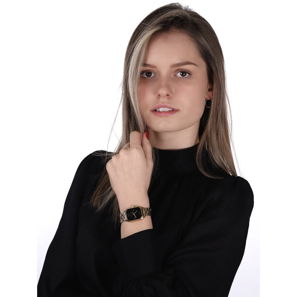 AK Klein Women's Japanese Quartz Dress Watch,Gold (Model: AK/3774BKGB)
