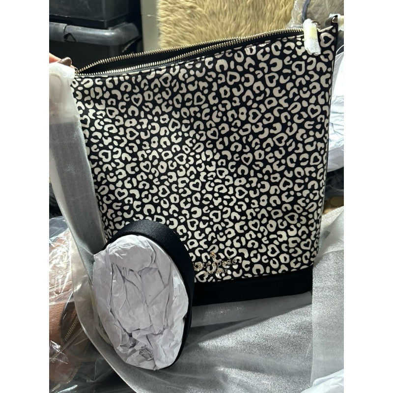 ORIG & IMPORTED KS Chelsea Leopard Duffle Crossbody Bag Leopard