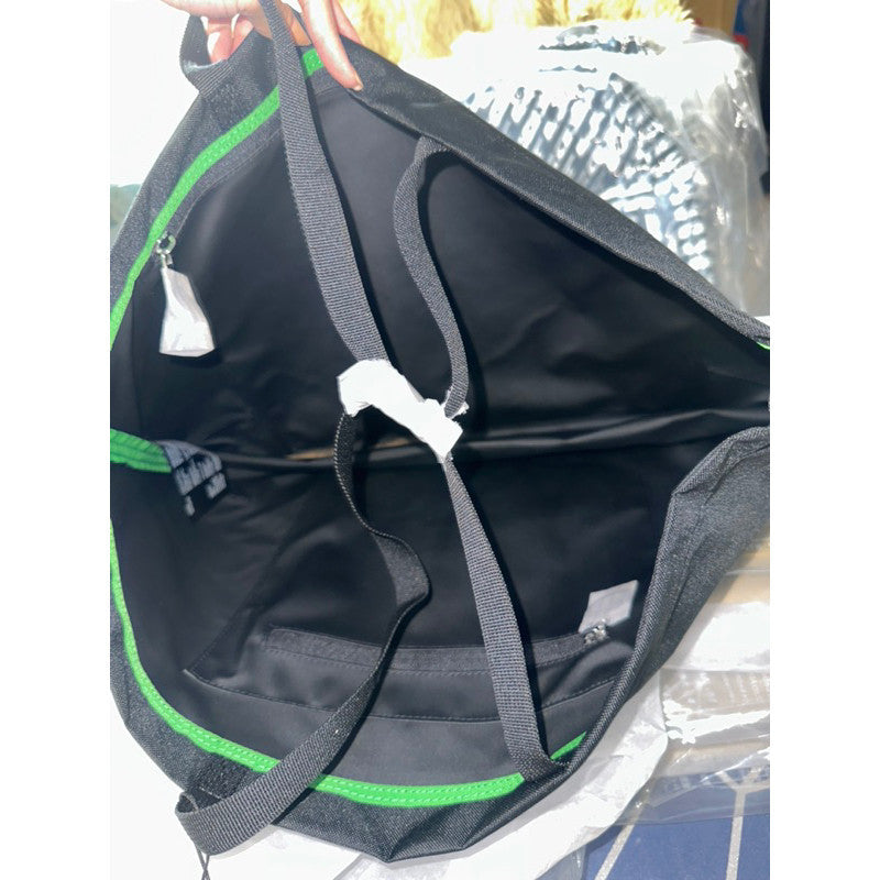 SALE! ORIG & IMPORTED LCT Unisex Contrast Branding Oversized Tote Black Bag