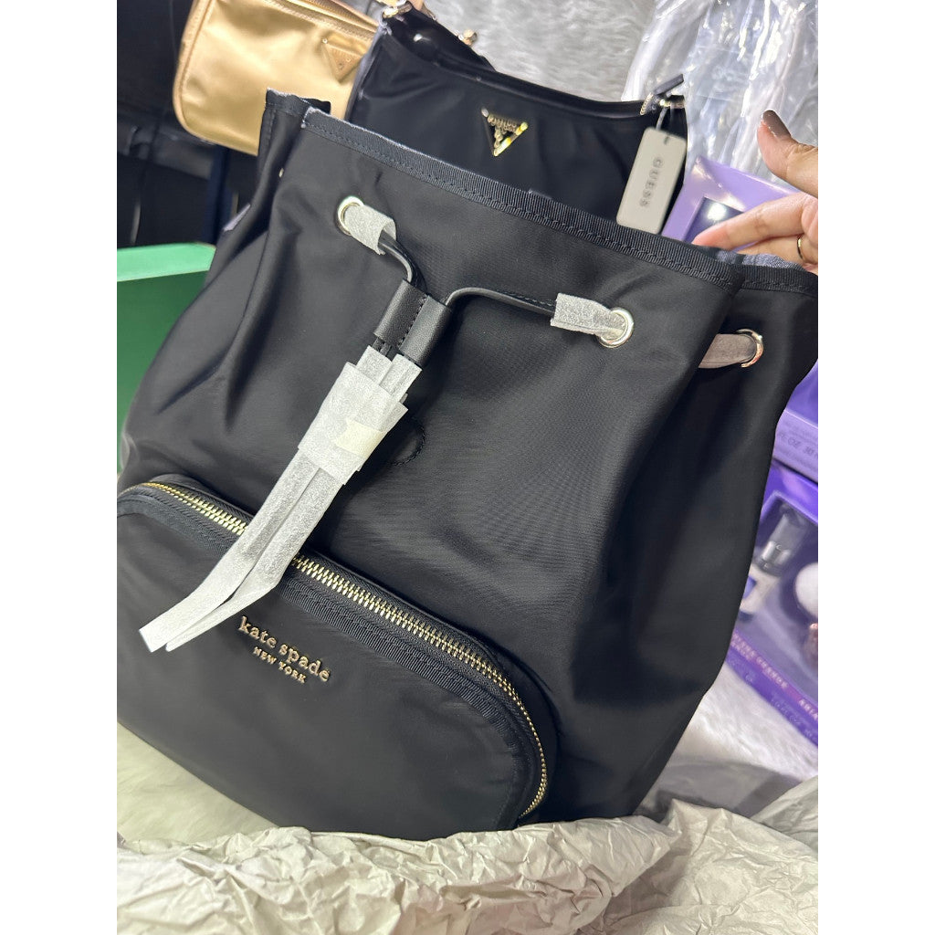 ORIG & IMPORTED KS Retail The Little Better Sam Nylon Medium Backpack Black Bag