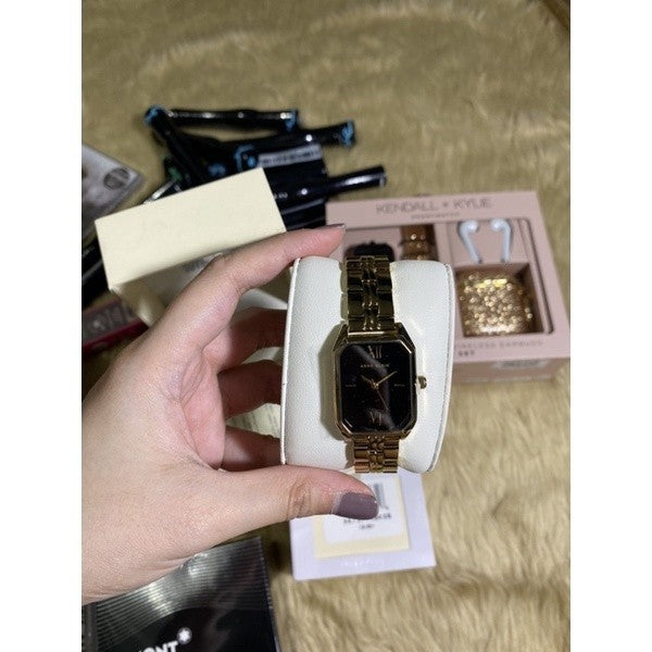 AK Klein Women's Japanese Quartz Dress Watch,Gold (Model: AK/3774BKGB)