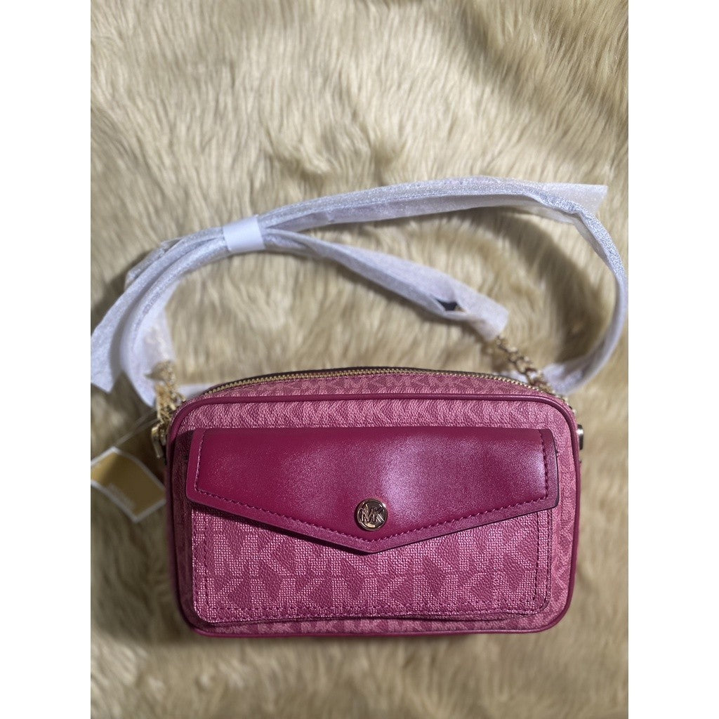 SALE! ❤️  MK Jet Set Travel Medium Logo Camera Bag PINK
