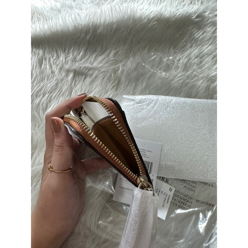 ORIG & IMPORTED KS leila small card holder wristlet wallet brown pink