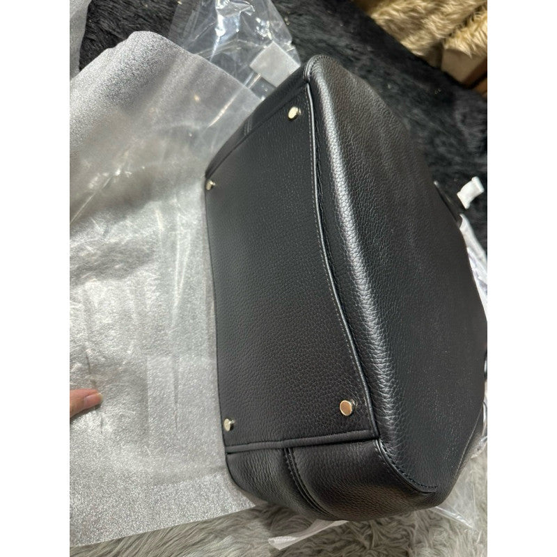 ORIG & IMPORTED KS Dumpling Large Satchel Bag BLACK