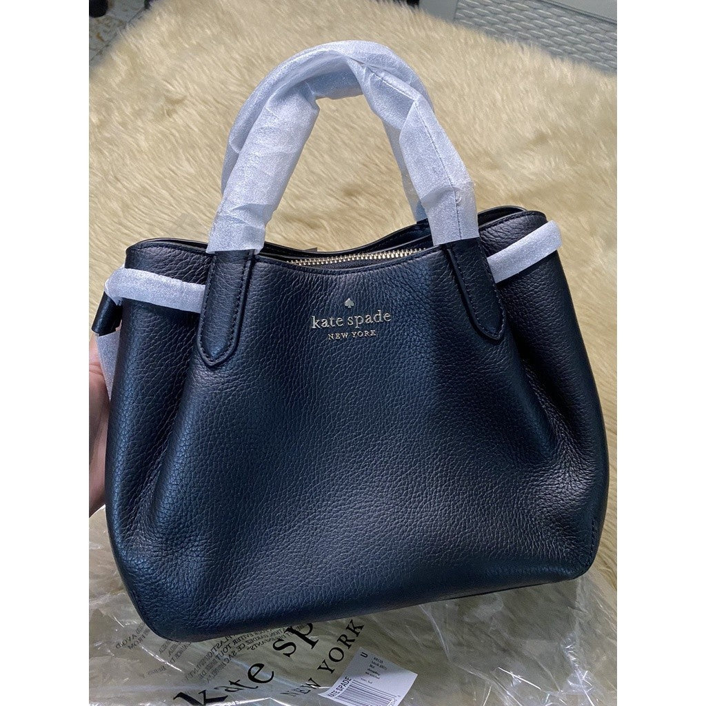 ORIG & IMPORTED KS Dumpling Small Satchel Bag in Black