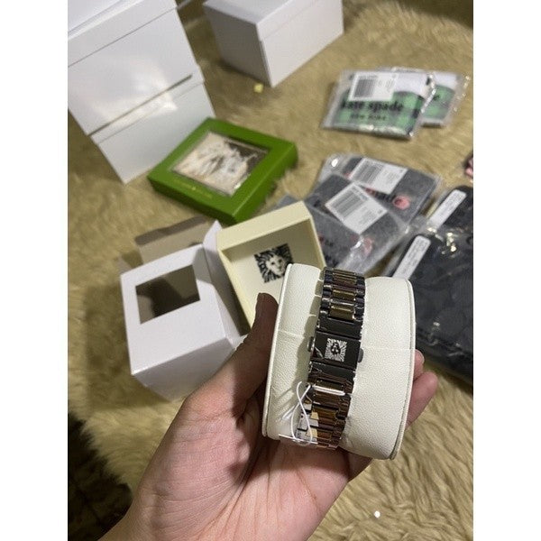 AK Klein Women's AK/2787SVTT Two-Tone Bracelet Watch