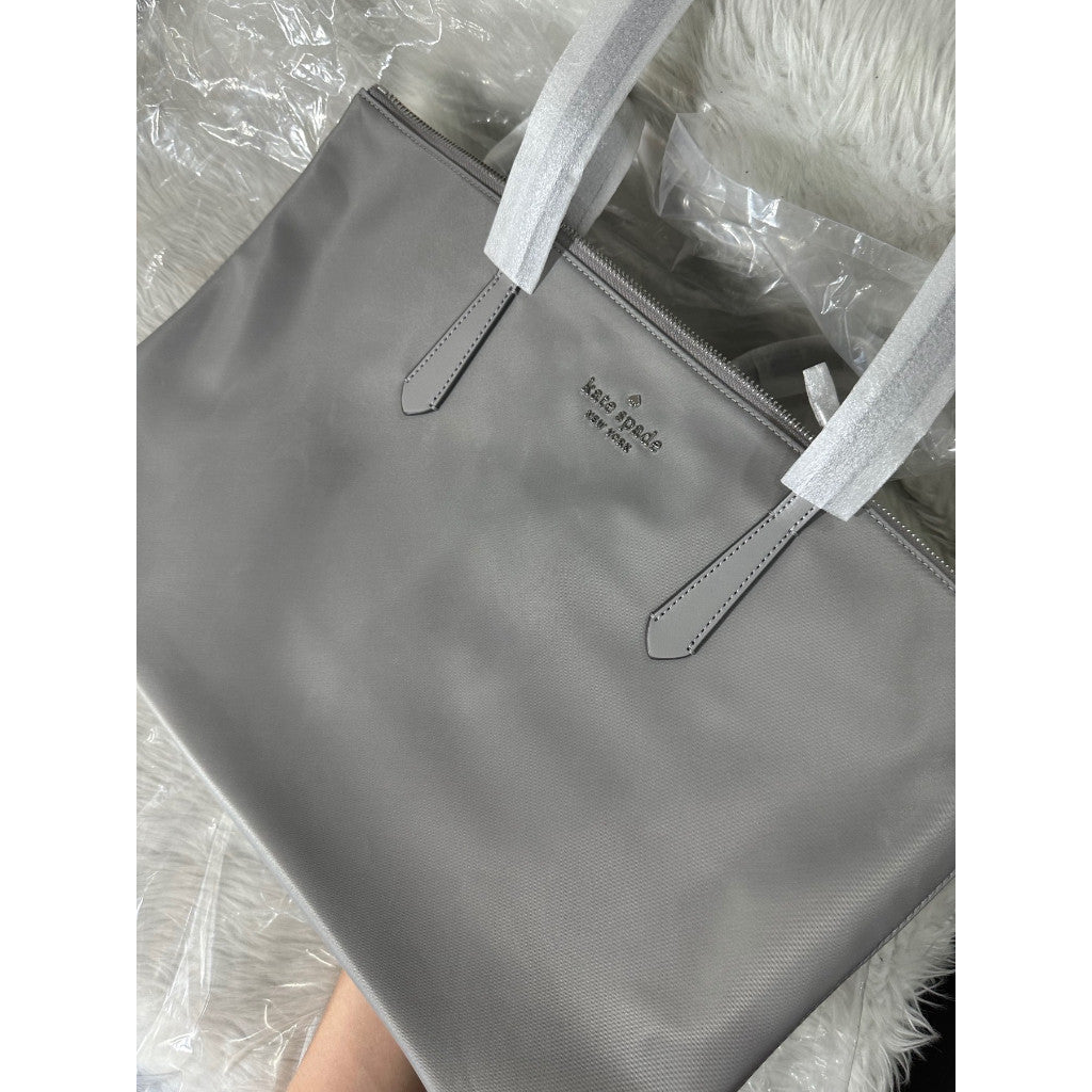 SALE! ORIG & IMPORTED KS Kitt Large Nylon Tote Bag in NIMBUS GREY