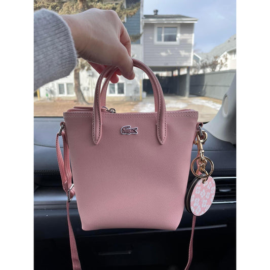 ORIG & IMPORTED LCT Women's Concept Petit Coated Canvas Mini Zip Tote Bag Pink