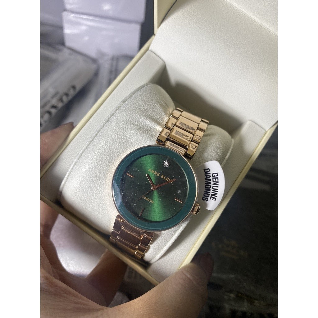 SALE! ❤️  AK Klein Women's AK/1362GNRG Quartz Metal and Alloy Rose Gold-Toned Dress Watch