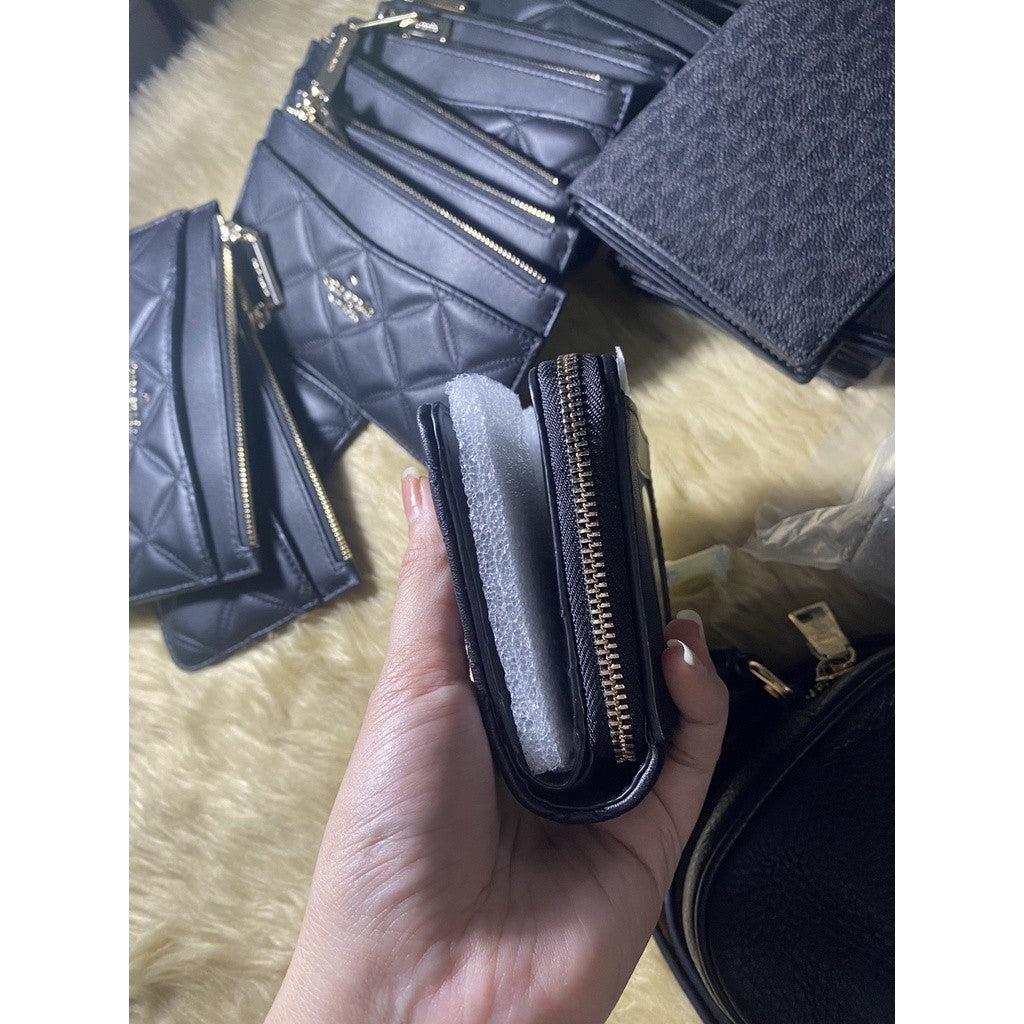 ORIG & IMPORTED KS Natalia Small Zip Around Wallet Black