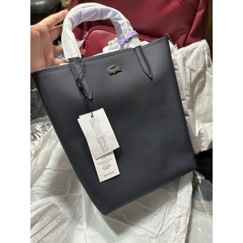 ORIG & IMPORTED LCT Women's Anna Reversible Canvas Tote Bag in Black/Purple