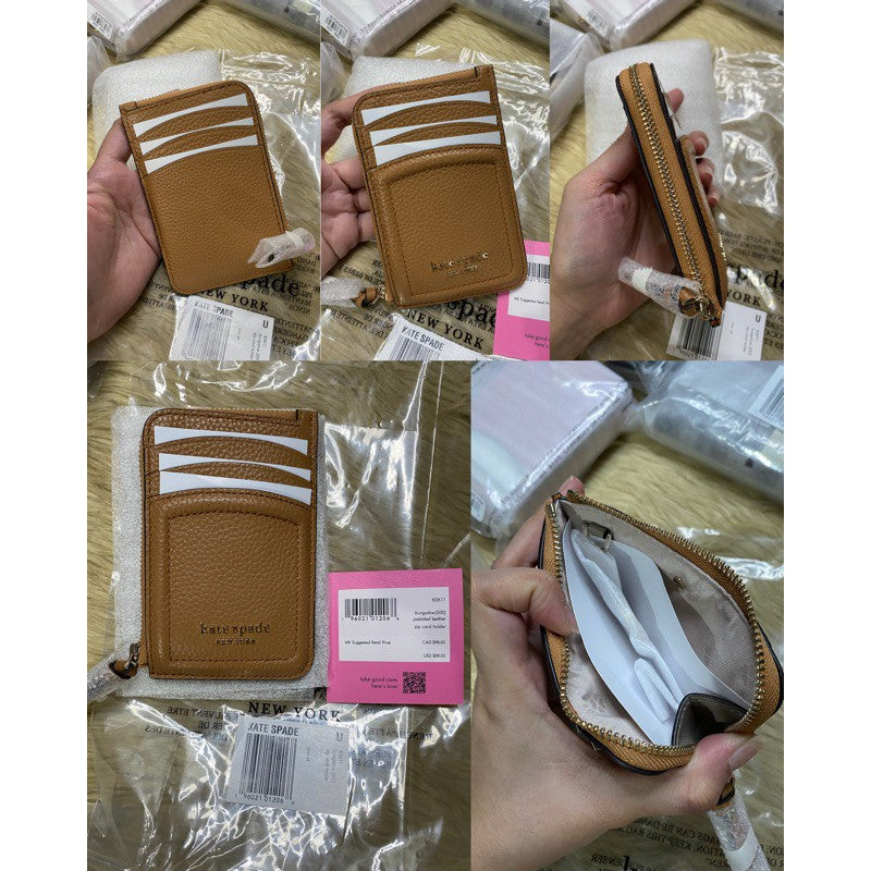 ORIG & IMPORTED KS Retail Knott Zip Cardholder Card Wallet